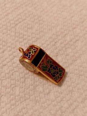 *3/$20* New Vintage Cloisonne Whistle